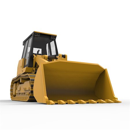 simsearch:700-05662628,k - Excavator on a white uniform background. Backhoe loader. 3d illustration Stock Photo - Budget Royalty-Free & Subscription, Code: 400-08652082