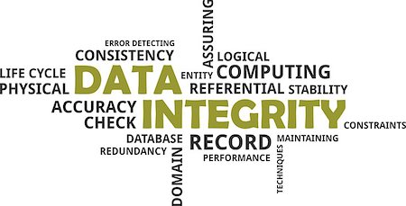 A word cloud of data integrity related items Stock Photo - Budget Royalty-Free & Subscription, Code: 400-08653288