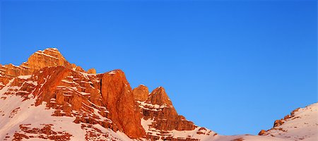 panoramic rock climbing images - Sunrise in mountains. Turkey, Central Taurus Mountains, Aladaglar (Anti-Taurus) panoramic view from plateau Edigel (Yedi Goller) Stock Photo - Budget Royalty-Free & Subscription, Code: 400-08668863