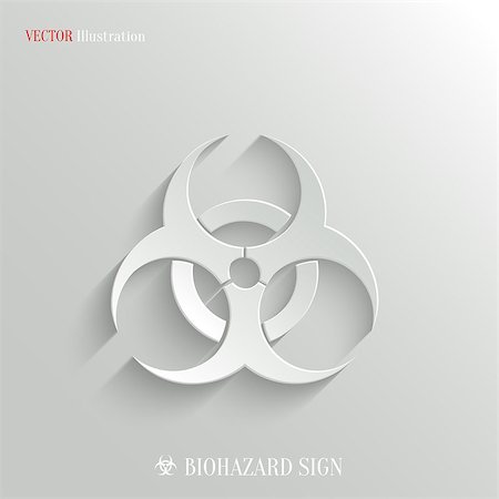 simsearch:400-04340735,k - Biohazard icon - vector web illustration, easy paste to any background Stock Photo - Budget Royalty-Free & Subscription, Code: 400-08677398