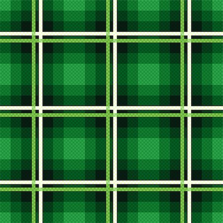 simsearch:400-07215658,k - Rectangular seamless vector fabric pattern mainly in emerald hues with contrast lines Stock Photo - Budget Royalty-Free & Subscription, Code: 400-08677896