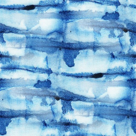 Beautiful seamless tie-dye pattern of indigo color on white silk. Batik-hand painting fabrics - nodular batik. Shibori dyeing. Stock Photo - Budget Royalty-Free & Subscription, Code: 400-08671987