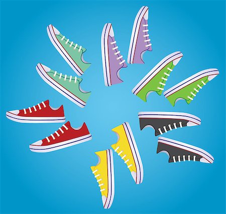 simsearch:400-07922607,k - banner with sneakers that can be used for in-store signage Stock Photo - Budget Royalty-Free & Subscription, Code: 400-08672877
