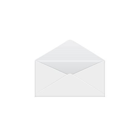 Envelope icon. Vector illustration on white background. Stock Photo - Budget Royalty-Free & Subscription, Code: 400-08673391
