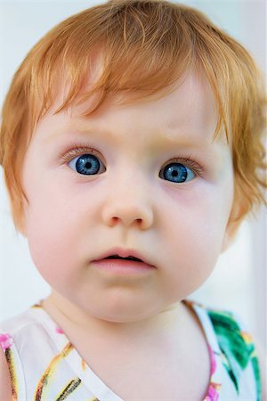 plump girls - Girl-toddler looking to camera. Close-up. Stock Photo - Budget Royalty-Free & Subscription, Code: 400-08695986