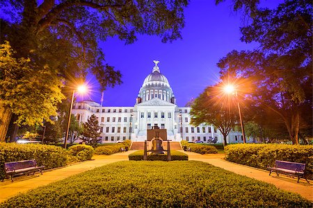 Mississippi State Capitol in Jackson, Mississippi, USA. Stock Photo - Budget Royalty-Free & Subscription, Code: 400-08696879