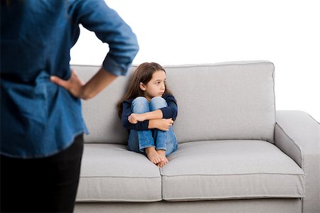 photos ladies mini sitting bad - Grown up rebuking a little child for bad behavior Stock Photo - Budget Royalty-Free & Subscription, Code: 400-08734246