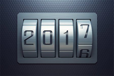 new year 2017, 3d rendering Stock Photo - Budget Royalty-Free & Subscription, Code: 400-08736417