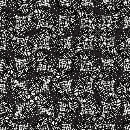 seamless dot fabric pattern - Vector Seamless Black and White Arc Shape Stipple Halftone Pattern. Abstract Geometric Background Design Stock Photo - Budget Royalty-Free & Subscription, Code: 400-08736960