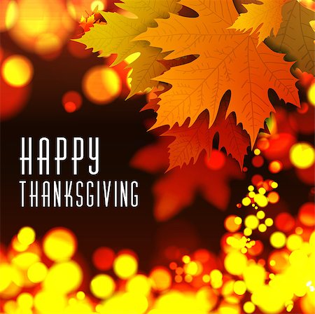 sermax55 (artist) - Happy thanksgiving vector background with autumn leaves Stock Photo - Budget Royalty-Free & Subscription, Code: 400-08737049