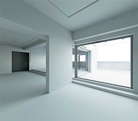 simsearch:600-06808788,k - white walls loft interior frame. 3d rendering Photographie de stock - Aubaine LD & Abonnement, Code: 400-08731605