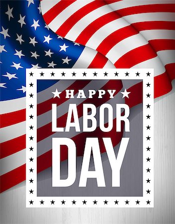 sermax55 (artist) - Happy labor day. Vector illustration with USA flag Stock Photo - Budget Royalty-Free & Subscription, Code: 400-08733632