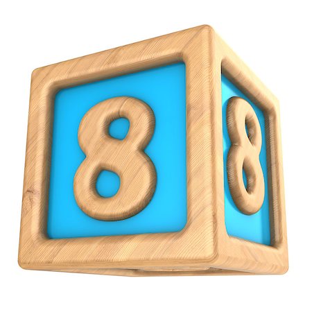 simsearch:600-02346205,k - 3d illustration of toy cube with sign '8' on it Stock Photo - Budget Royalty-Free & Subscription, Code: 400-08754744