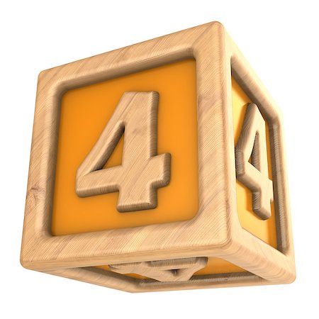 simsearch:600-02346205,k - 3d illustration of toy cube with sign '4' on it Stock Photo - Budget Royalty-Free & Subscription, Code: 400-08754740