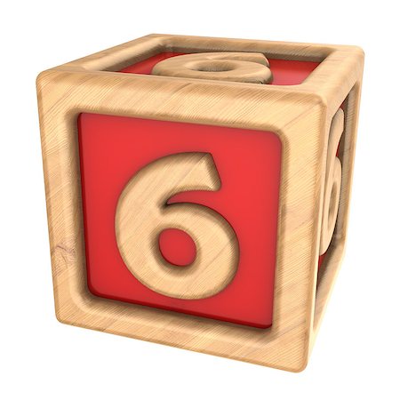 simsearch:600-02346205,k - 3d illustration of toy cube with sign '6' on it Stock Photo - Budget Royalty-Free & Subscription, Code: 400-08754742