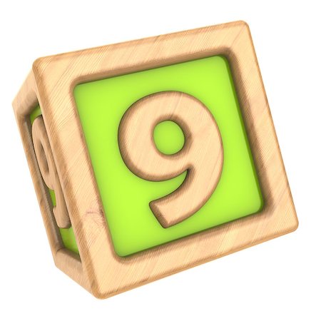 simsearch:600-02346205,k - 3d illustration of toy cube with sign '9' on it Stock Photo - Budget Royalty-Free & Subscription, Code: 400-08754778