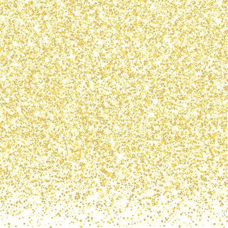 Gold glitter background. Golden sparkles on white background. Vector illustration. Stock Photo - Budget Royalty-Free & Subscription, Code: 400-08755486