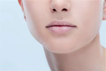 plump girls - Beautiful young woman's full lips close-up, perfect skincare concept Stock Photo - Budget Royalty-Free & Subscription, Code: 400-08751544
