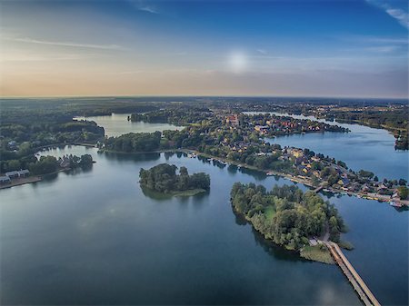 Aerial UAV top view of Trakai, medieval capital of Lithuania Stock Photo - Budget Royalty-Free & Subscription, Code: 400-08751718