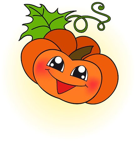 simsearch:400-04211564,k - icon of the happy orange pumpkin Photographie de stock - Aubaine LD & Abonnement, Code: 400-08751922