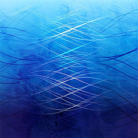 simsearch:400-08627385,k - Watercolor blue abstract water background with wavy glowing lines Stock Photo - Budget Royalty-Free & Subscription, Code: 400-08753956
