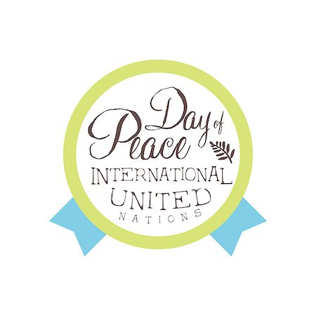 dove emblem - International Peace Day Label Designs In Pastel Colors. Vector Logo Templates With Text On White Background. Stock Photo - Budget Royalty-Free & Subscription, Code: 400-08776909