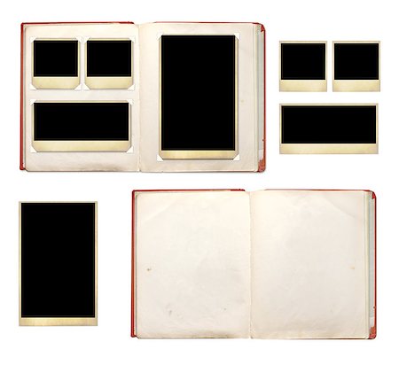simsearch:400-05892111,k - Photo album with retro photos. Objects isolated on white background Stock Photo - Budget Royalty-Free & Subscription, Code: 400-08777115