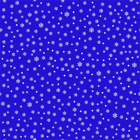 simsearch:400-04642641,k - Wrapping paper seamless background with silver snow flakes on blue background Foto de stock - Super Valor sin royalties y Suscripción, Código: 400-08779650
