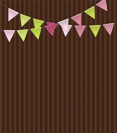 Party Background with Flags Vector Illustration. EPS10 Stock Photo - Budget Royalty-Free & Subscription, Code: 400-08788873