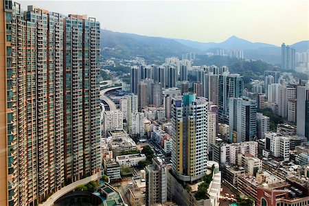 simsearch:400-04356946,k - Residential building in Hong Kong. The city is one of the most populated areas in the world. Stock Photo - Budget Royalty-Free & Subscription, Code: 400-08791816