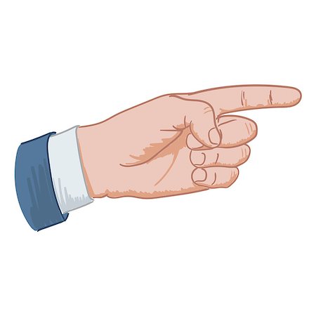 simsearch:400-04790442,k - hand sign pointing hand drawing on a white background Stock Photo - Budget Royalty-Free & Subscription, Code: 400-08808655