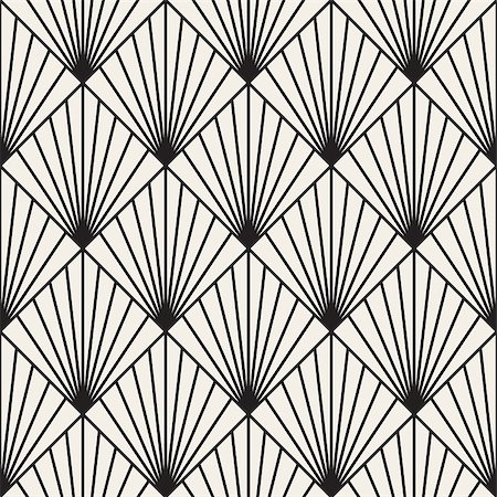 rhombus - Geometric Burst Lines Rhombus Grid. Abstract Background Design. Vector Seamless Black and White Pattern. Stock Photo - Budget Royalty-Free & Subscription, Code: 400-08813680