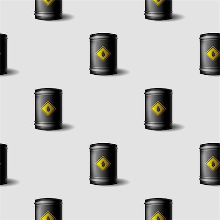 simsearch:400-07982589,k - Black Metal Oil Barrels Seamless Pattern on Grey Background Stock Photo - Budget Royalty-Free & Subscription, Code: 400-08820458