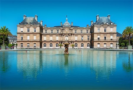 Facade of Palais du Luxembourg in Paris, France Stock Photo - Budget Royalty-Free & Subscription, Code: 400-08865023