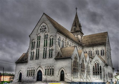 St. George cathedral in the center of Georgetown, Guyana Foto de stock - Super Valor sin royalties y Suscripción, Código: 400-08899801