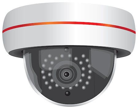 sensor - Outdoor Wi-Fi Video Security Camera. Vector illustration. Stock Photo - Budget Royalty-Free & Subscription, Code: 400-08916497
