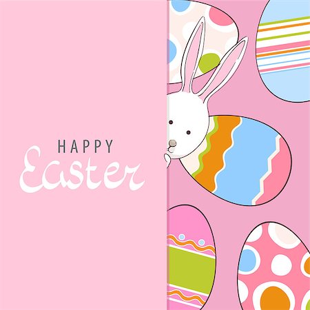 simsearch:400-07424187,k - Adorable easter postcard with cute rabbits Photographie de stock - Aubaine LD & Abonnement, Code: 400-08917316