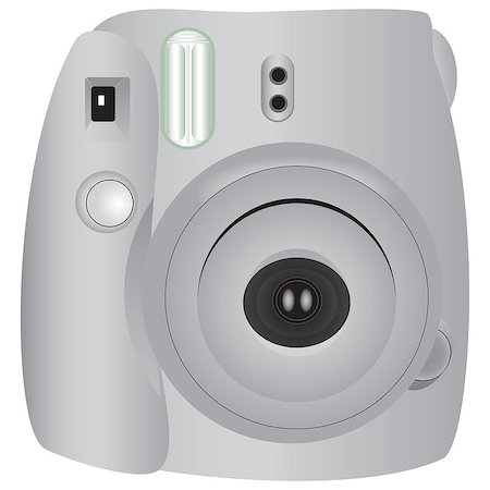 simsearch:400-04294580,k - Mini Camera Instant built-in flash. Vector illustration. Stock Photo - Budget Royalty-Free & Subscription, Code: 400-08917462
