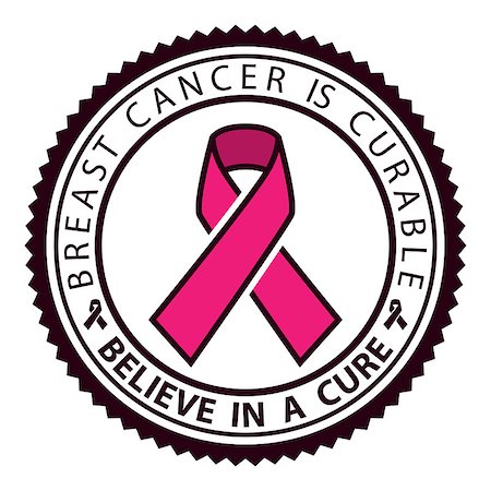Illustration of a symbol of breast cancer on a white background. Stock Photo - Budget Royalty-Free & Subscription, Code: 400-08919039