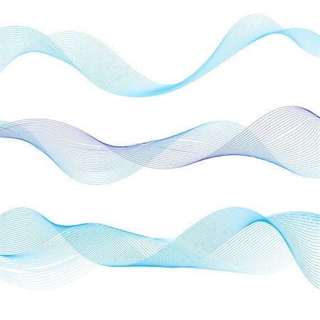 simsearch:400-08627385,k - Vector abstract linear waves on a white background Stock Photo - Budget Royalty-Free & Subscription, Code: 400-08934299