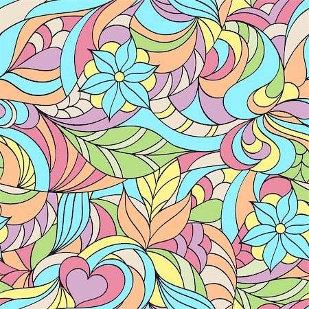 simsearch:400-07049687,k - Vector illustration of colorful abstract seamless pattern. Stock Photo - Budget Royalty-Free & Subscription, Code: 400-08932013