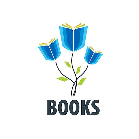 publishing - Abstract logo of books and knowledge. Illustration, vector template Stock Photo - Budget Royalty-Free & Subscription, Code: 400-08954039