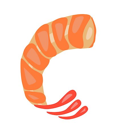 Shrimp vector illustration Stock Photo - Budget Royalty-Free & Subscription, Code: 400-08954920