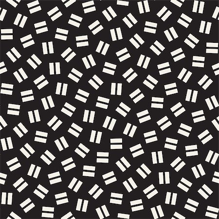 simsearch:400-08978166,k - Geometric Scattered Shapes. Monochrome Funky Texture. Vector Seamless Black and White Irregular Pattern Stock Photo - Budget Royalty-Free & Subscription, Code: 400-08955322