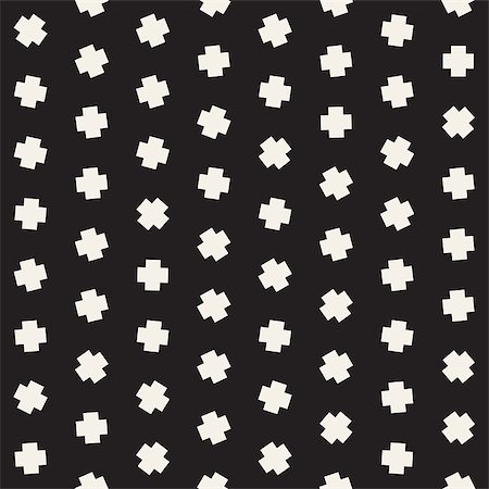 simsearch:400-08978166,k - Geometric Scattered Shapes. Monochrome Funky Texture. Vector Seamless Black and White Irregular Pattern Stock Photo - Budget Royalty-Free & Subscription, Code: 400-08956257