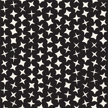 simsearch:400-08978166,k - Trendy Texture With Scattered Geometric Shapes.  Inspired by Memphis Design. Abstract Monochrome Background. Vector Seamless Pattern. Stock Photo - Budget Royalty-Free & Subscription, Code: 400-08956258