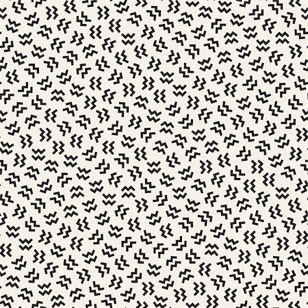 simsearch:400-08978166,k - Trendy Texture With Scattered Geometric Shapes.  Inspired by Memphis Design. Abstract Monochrome Background. Vector Seamless Pattern. Stock Photo - Budget Royalty-Free & Subscription, Code: 400-08956308