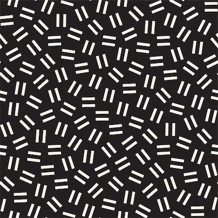 simsearch:400-08978166,k - Geometric Scattered Shapes. Monochrome Funky Texture. Vector Seamless Black and White Irregular Pattern Stock Photo - Budget Royalty-Free & Subscription, Code: 400-08956325