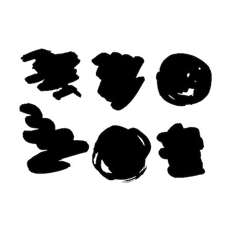 simsearch:400-07838679,k - Hand Drawn Circle Brush Strokes. Vector Illustration of Paint Stain. Stock Photo - Budget Royalty-Free & Subscription, Code: 400-08957652