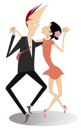samba dancing with women - Romantic dancing man and woman Stock Photo - Budget Royalty-Free & Subscription, Code: 400-08965165